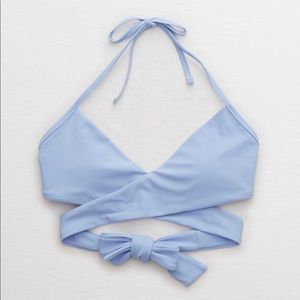 Aerie wrap halter bikini top